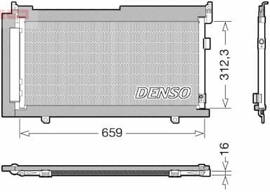 Kondensators, Gaisa kond. sistēma DENSO DCN36006 1