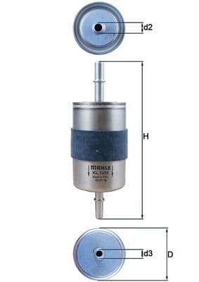 Degvielas filtrs KNECHT KL 1055 1