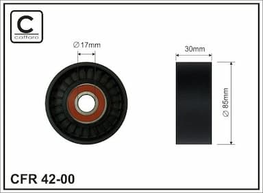 Spriegotājrullītis, Ķīļrievu siksna CAFFARO 42-00 1