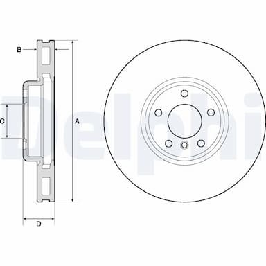 Bremžu diski DELPHI BG9156C 1