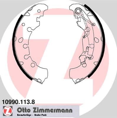 Bremžu loku komplekts ZIMMERMANN 10990.113.8 1