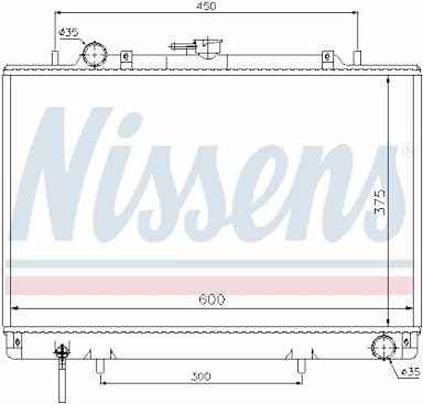 Radiators, Motora dzesēšanas sistēma NISSENS 62809 5