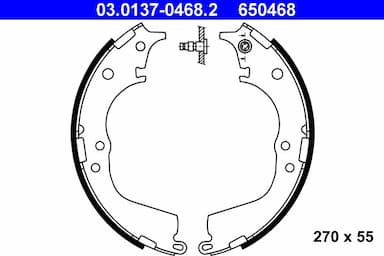 Bremžu loku komplekts ATE 03.0137-0468.2 1