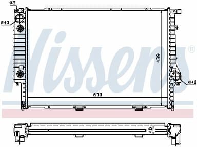 Radiators, Motora dzesēšanas sistēma NISSENS 60748A 2