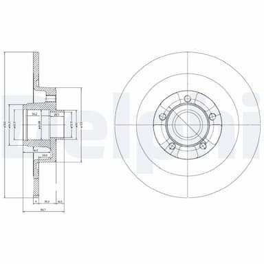 Bremžu diski DELPHI BG9024RS 1