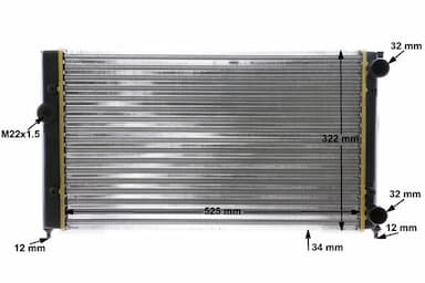 Radiators, Motora dzesēšanas sistēma MAHLE CR 366 000S 11