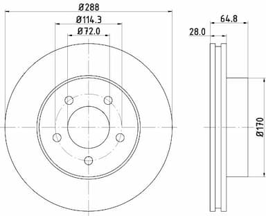 Bremžu diski HELLA 8DD 355 127-901 1