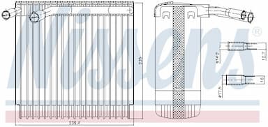 Iztvaikotājs, Gaisa kondicionēšanas sistēma NISSENS 92129 5