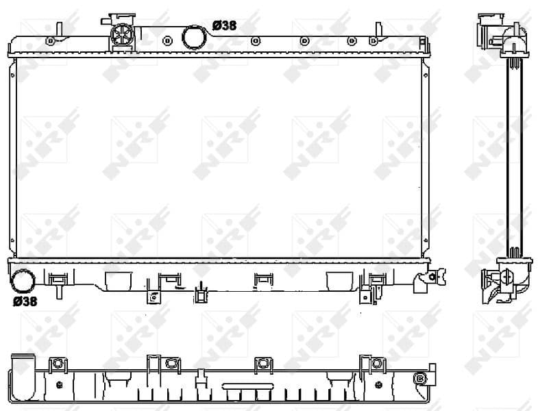 Radiators, Motora dzesēšanas sistēma NRF 53038 1