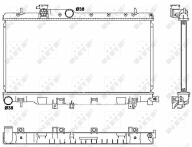 Radiators, Motora dzesēšanas sistēma NRF 53038 1