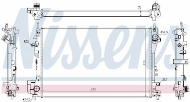 Radiators, Motora dzesēšanas sistēma NISSENS 630742 5