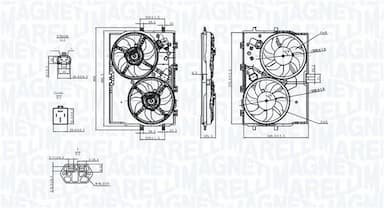 Ventilators, Motora dzesēšanas sistēma MAGNETI MARELLI 069422578010 2