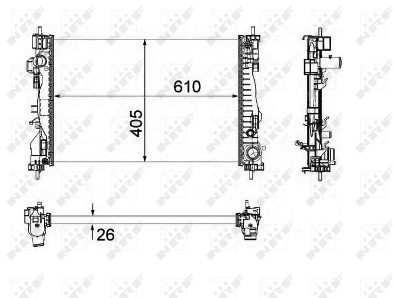 Radiators, Motora dzesēšanas sistēma NRF 58492 1