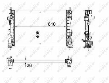 Radiators, Motora dzesēšanas sistēma NRF 58492 1