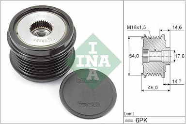 Ģeneratora brīvgaitas mehānisms Schaeffler INA 535 0308 10 1