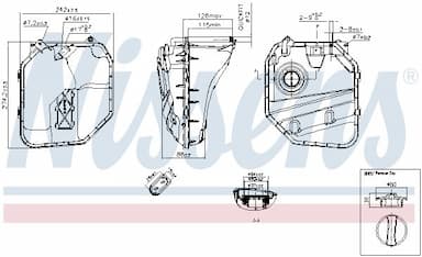 Kompensācijas tvertne, Dzesēšanas šķidrums NISSENS 996154 7