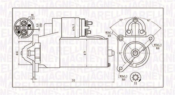 Starteris MAGNETI MARELLI 063720373010 1