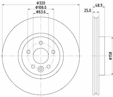 Bremžu diski HELLA 8DD 355 125-151 4