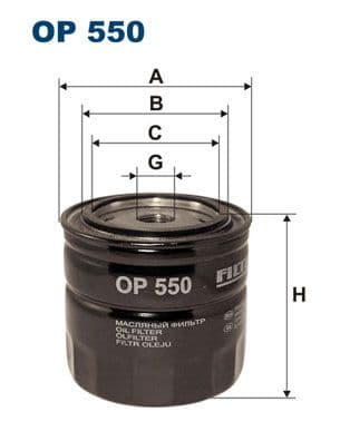 Eļļas filtrs FILTRON OP 550 1