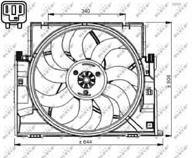 Ventilators, Motora dzesēšanas sistēma NRF 47735 3