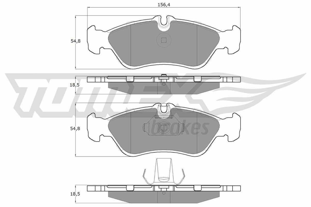 Bremžu uzliku kompl., Disku bremzes TOMEX Brakes TX 11-49 1