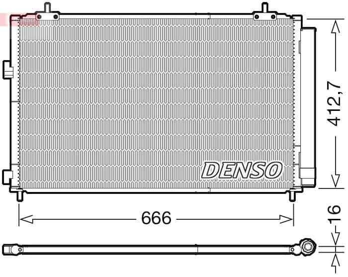 Kondensators, Gaisa kond. sistēma DENSO DCN50059 1