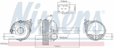 Ūdens sūknis, dzinēja dzesēšana NISSENS 831077 7