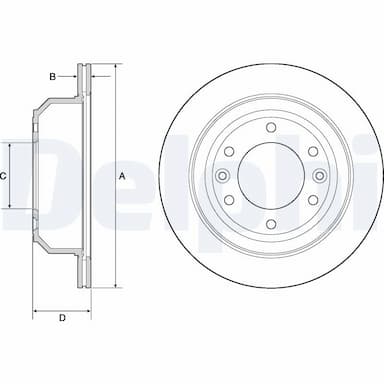 Bremžu diski DELPHI BG4692C 1