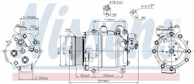 Kompresors, Gaisa kond. sistēma NISSENS 89245 7