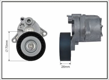 Spriegotājsvira, Ķīļrievu siksna CAFFARO 101100SP 1