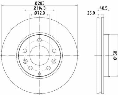 Bremžu diski HELLA 8DD 355 110-361 4