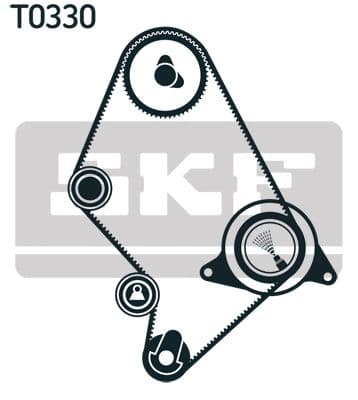 Zobsiksnas komplekts SKF VKMA 91124 2