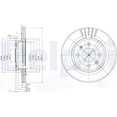 Bremžu diski DELPHI BG3934 1