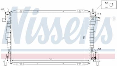 Radiators, Motora dzesēšanas sistēma NISSENS 62033 6