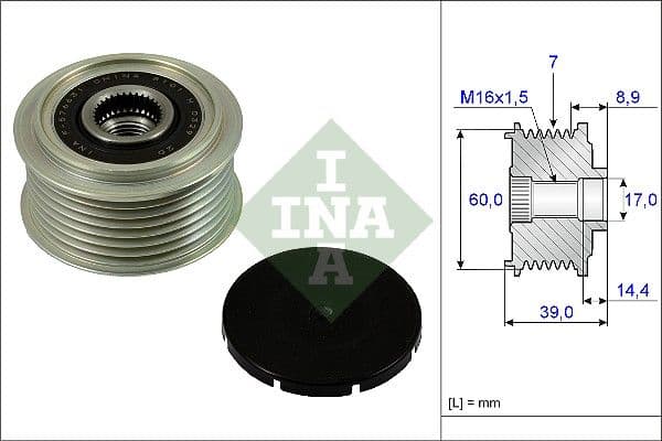 Ģeneratora brīvgaitas mehānisms Schaeffler INA 535 0245 10 1