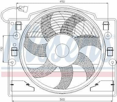 Ventilators, Motora dzesēšanas sistēma NISSENS 85420 6