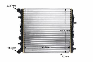 Radiators, Motora dzesēšanas sistēma MAHLE CR 454 000S 16