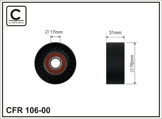 Parazīt-/Vadrullītis, Ķīļrievu siksna CAFFARO 106-00 1