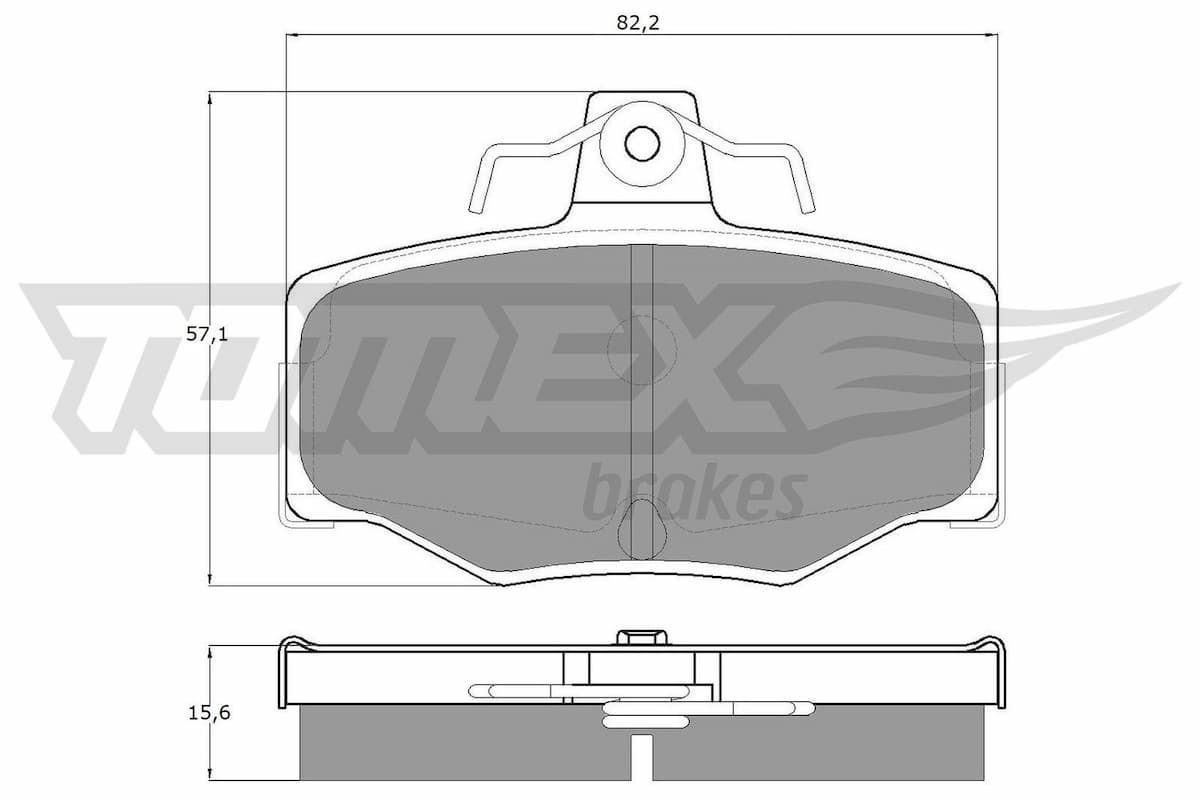 Bremžu uzliku kompl., Disku bremzes TOMEX Brakes TX 12-93 1