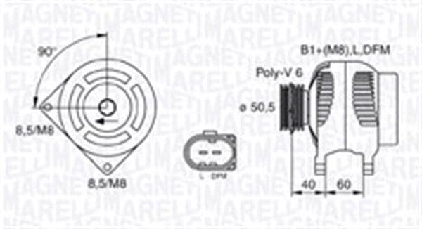 Ģenerators MAGNETI MARELLI 063731542010 1