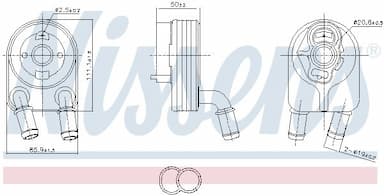 Eļļas radiators, Motoreļļa NISSENS 91500 1