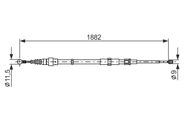 Trose, Stāvbremžu sistēma BOSCH 1 987 482 193 1