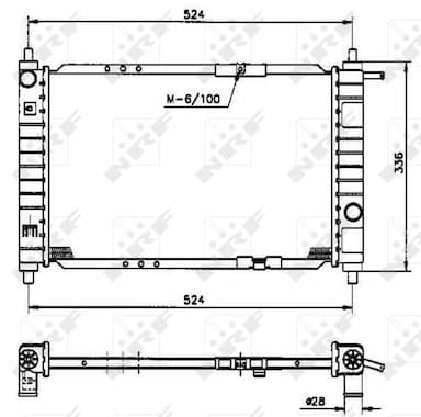 Radiators, Motora dzesēšanas sistēma NRF 53250 4