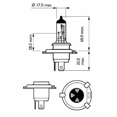 Kvēlspuldze PHILIPS 12342XVPS2 3