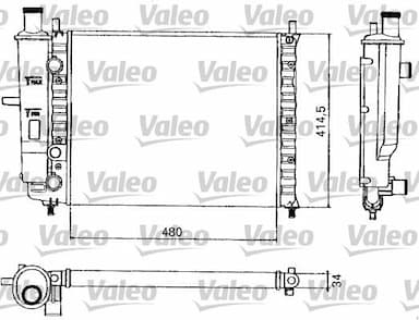 Radiators, Motora dzesēšanas sistēma VALEO 731582 1