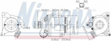 Ūdens sūknis, dzinēja dzesēšana NISSENS 831075 7