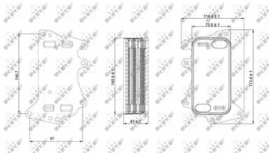 Eļļas radiators, Automātiskā pārnesumkārba NRF 31282 5