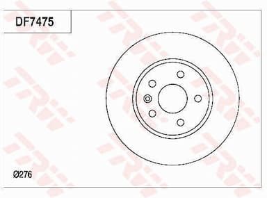 Bremžu diski TRW DF7475 2