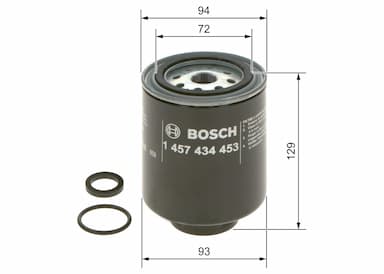 Degvielas filtrs BOSCH 1 457 434 453 5