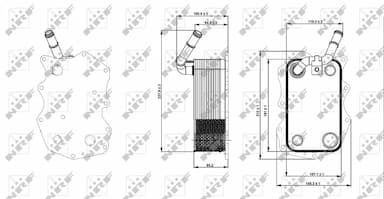 Eļļas radiators, Motoreļļa NRF 31271 5